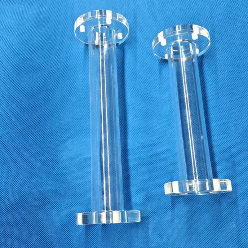 最新の会社の事例について Product Introduction of Quartz Flange Tube-sara