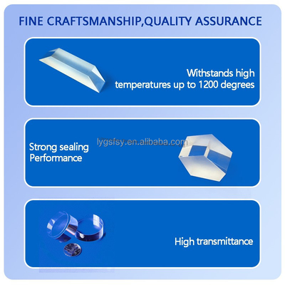 品質  Optical Quartz Prism Custom Cutting Welding Processing Service For Square Clear Quartz Plate 工場