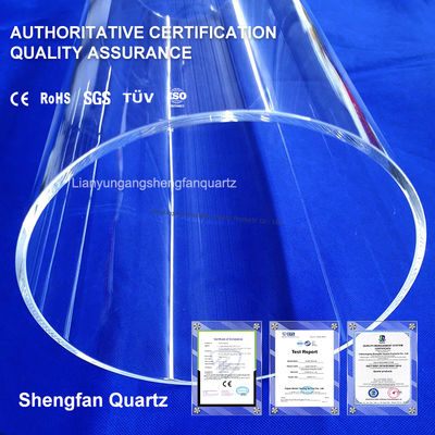 品質  Clear Quartz Tube for Semiconductor and Optical Applications 工場