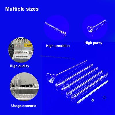 品質  High Temperature Resistant Quartz Glass BET Adsorption Tubes Corrosion Resistant Highly Transparent 工場