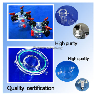 品質  High Precision Flanged Quartz Glass Reactor with Ozone Free Welding for 1100℃ Hydrogen Production 工場