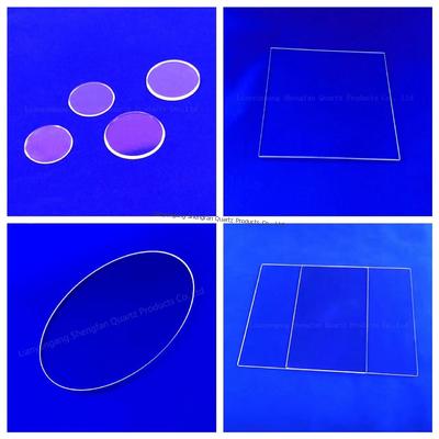 品質  Custom Optical Fused Quartz Glass  Sheet With High Transmitance 工場