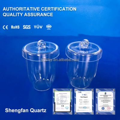 品質  High-purity 99.99% corrosion-resistant quartz crucible with lid 工場