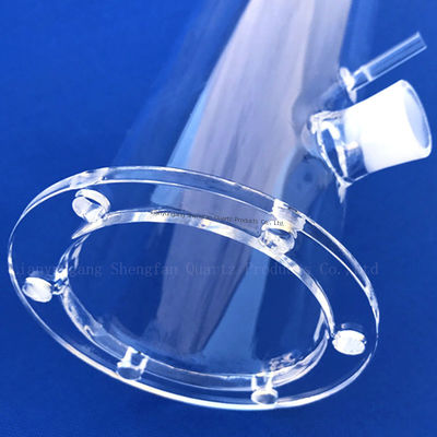 品質  Customized Sealed Quartz Glass Tube with 1-100mm Thickness and 1732℃ Melting Point 工場