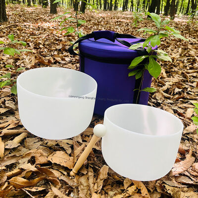 品質  Custom Logo 99.99% Pure Quartz Crystal Singing Bowl Tuned to 440Hz/432Hz for Chakra Balancing 工場