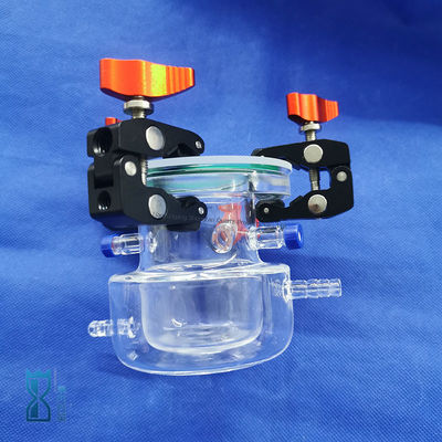 ラボ用カスタム製造クリアクォーツガラス反応器