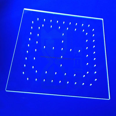 高温アプリケーションのための調整可能なサイズと精度容量を持つ軍事グレードの溶融クォーツプレート