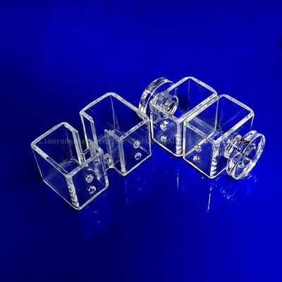 高温実験室用高透性耐腐食クォーツガラスプレート