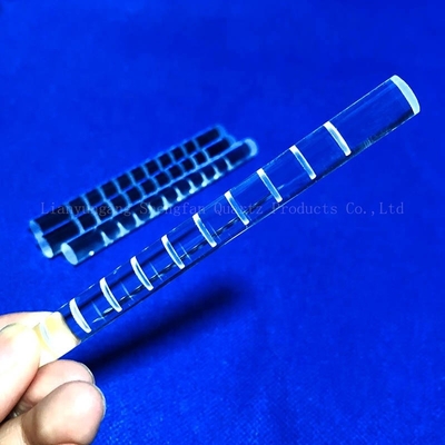 ソーラー セミコンダクターのために溶ける光学シリンダーのゆとりを製粉するCNCの終わりの水晶ガラス棒