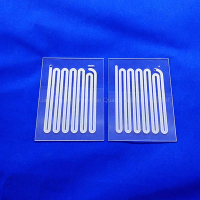 オーダーメイド Cnc オプティカルスロットクォーツガラスパネル 窓パネル