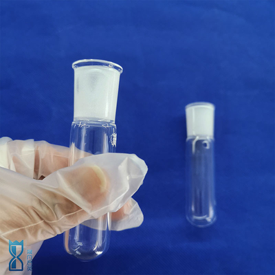 透明クォーツガラスチューブ 耐熱スクリュースレッドキャップ 研究室光学照明