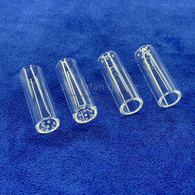 高純度SiO2 99.99% 産業用用クォーツガラスチューブ 焼却点1180°C 張力点1100°C