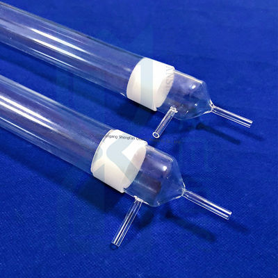 カスタムフューズドシリカ石英ガラスフラスコ、29/32 24/29 ジョイント付き