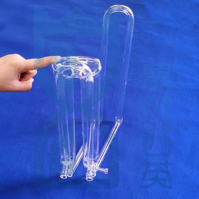 高温耐性溶融クォーツガラスチューブ 研究室専用透明クォーツガラスチューブ