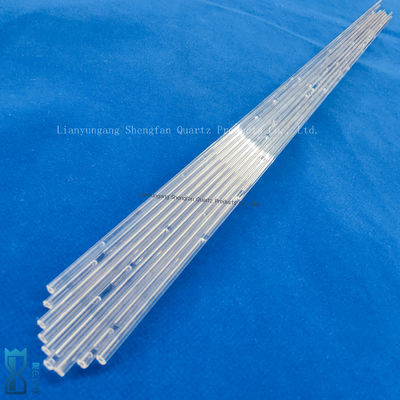 工場製 高温耐性クォーツガラスチューブ 99.99% SiO2 純度 1100°C 作業温度