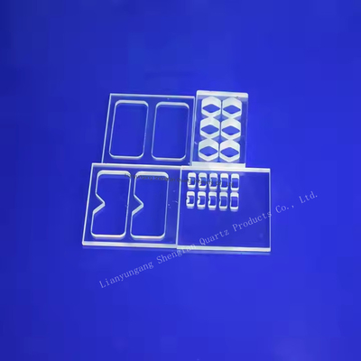 半導体光学アプリケーションのためのカスタムクォーツガラスプレート0.5-100mm