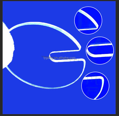 高透明度 99.99% 純度 1100°C 作業温度のクォーツガラスプレート