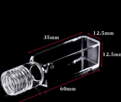 紫外線クォーツカベット 5ml/10mL 100%泡なし 紫外線スペクトロフォトメーターに兼容