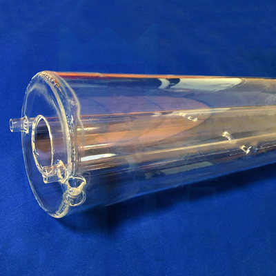 高純度 99.99% 定製 高温腐食耐性 実験機器 クォーツガラスチューブとクォーツ原子炉