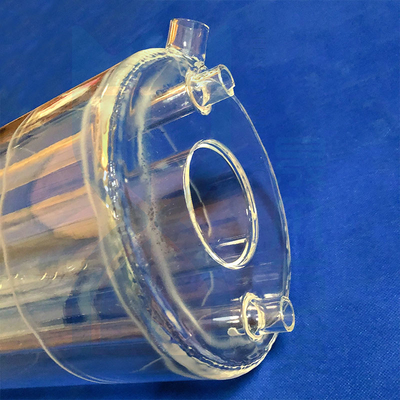 高純度 99.99% 定製 高温腐食耐性 実験機器 クォーツガラスチューブとクォーツ原子炉