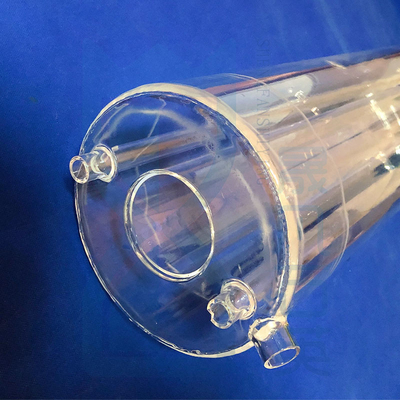 高純度 99.99% 定製 高温腐食耐性 実験機器 クォーツガラスチューブとクォーツ原子炉