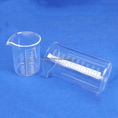 2.2g/cm3 高密度 高温耐腐食 透明クォーツガラスカップ 工業用