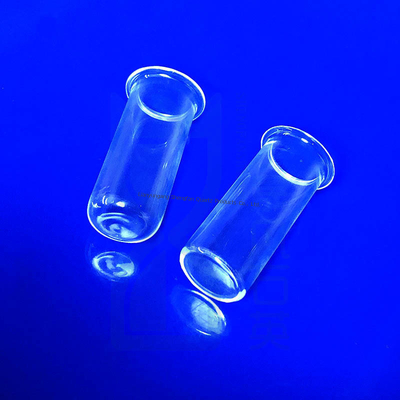 1100C 透明 カスタマイズされた透明 丸い底クォーツ試験管 科学実験用