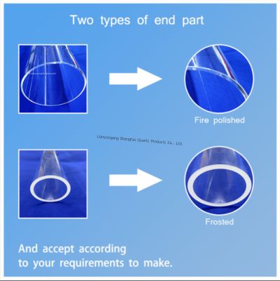 高硬さ モーゼ 6.5 高温アプリケーションのための溶融シリカクォーツチューブ