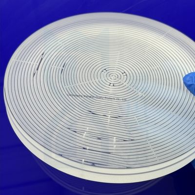 高純度 SIO2 99.99% 高温耐性 1100°C クォーツガラスプレート