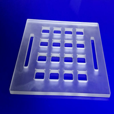 高純度 SIO2 99.99% 高温耐性 1100°C クォーツガラスプレート