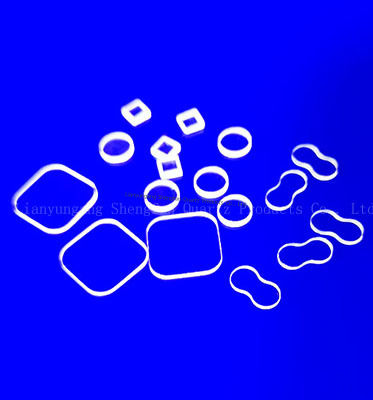 透明クォーツガラスプレート 高光伝達性,高温耐性,技術用用途における耐腐蝕性