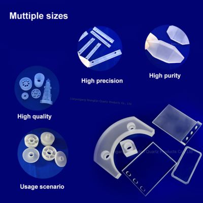 高強度クォーツガラスプレート