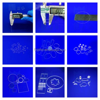 半導体および光学アプリケーションのためのカスタマイズ可能なサイズを持つ高温耐性および高透明度クォーツガラスプレート