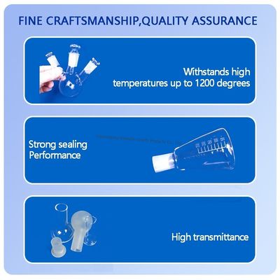 中国では高品質のクォーツガラス瓶を3首で製造