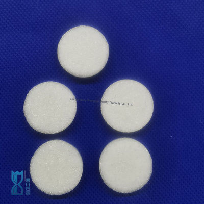 実験用機器ガスおよび液体ろ過用石英砂コア石英フィルターディスク