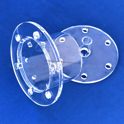 1-100mmの厚さと1732°Cの溶融点を持つカスタマイズされた密閉クォーツガラスチューブ