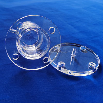 1-100mmの厚さと1732°Cの溶融点を持つカスタマイズされた密閉クォーツガラスチューブ