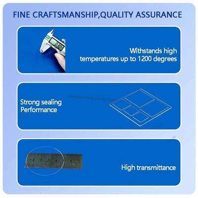 カスタマイズ可能なサイズ 高温耐性 耐食性 石英ガラスプレート 溶融シリカ光学ガラスプレート