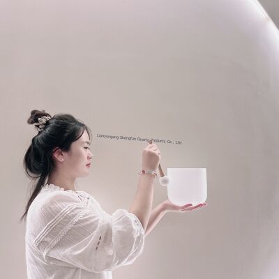 6-12インチ カスタマイズ可能 クリスタルシンギングボウルセット (マレットとOリング付き) チャクラヒーリング用