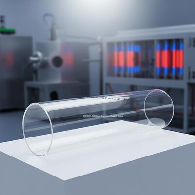 カスタムOD 100-1000mm 高純度SiO2>99.99% 石英ガラス管 (1250℃ 稼働温度対応)