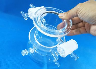 高い伝送の科学研究所のガラス製品の化学実験室のガラス器具の専門の設計QuartzoliteガラスLabware