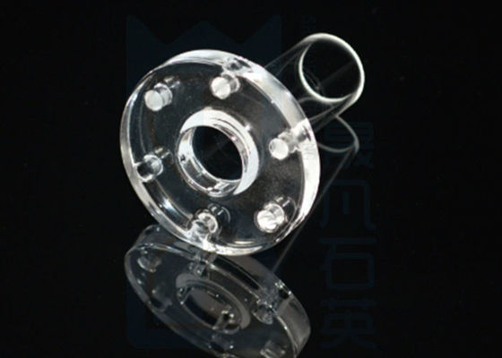 ISO9001 1100℃ Sio2の水晶管のフランジ