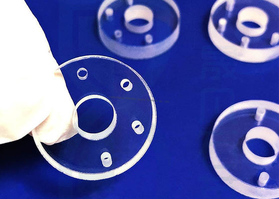 高精度 JGS1 JGS2 JGS3 クォーツガラスプレート ガラスクォーツシート CNCプロセス サイズに切断された溶融シリカクォーツガラスディスク