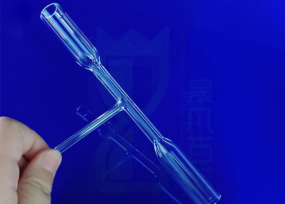 溶かされた化学バーナーの水晶試験管の二重壁の科学研究所のガラス製品