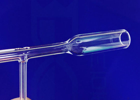 溶かされた化学バーナーの水晶試験管の二重壁の科学研究所のガラス製品
