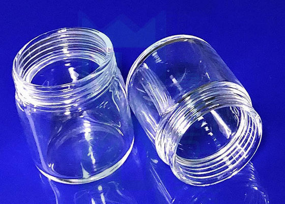 ねじの口が付いている2.2g/Cm3水晶ガラス ビンの明確な平底をカスタマイズしなさい