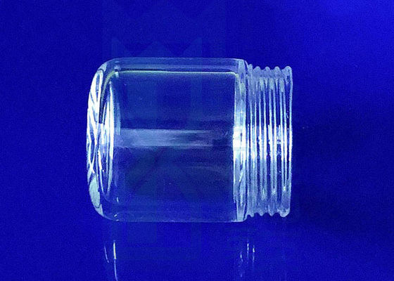 ねじの口が付いている2.2g/Cm3水晶ガラス ビンの明確な平底をカスタマイズしなさい