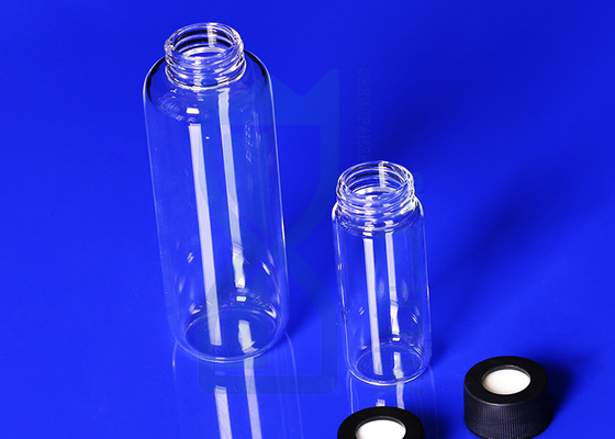 Customized Laboratory Reagent Bottle Transparent With Screw 1750℃ Melt Point