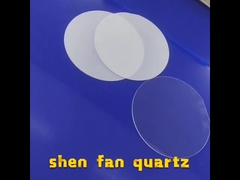 透明な窓を磨く明確なステップ石英ガラスの版気泡無し