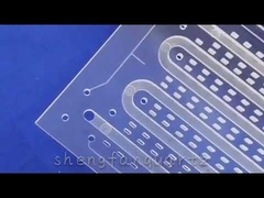 石英ガラス板 溶融 透明 ファイアポリッシュ カスタマイズ レーザー穴あけ